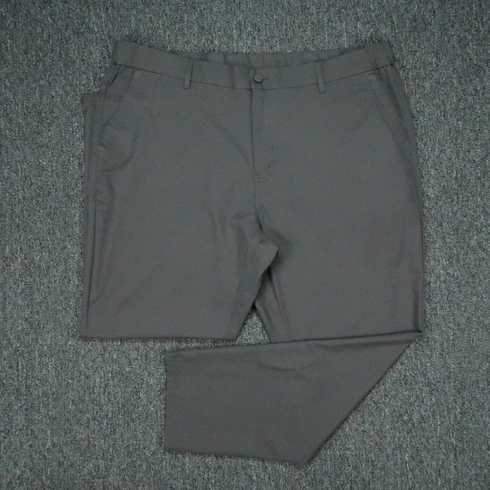 Jack Archer Pants Men 40x28 Charcoal Jetsetter Straight Zip Pocket Golf Travel